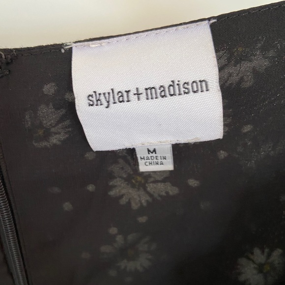 Skylar + Madison Black and White Lace Mini Dress - Picture 5 of 7